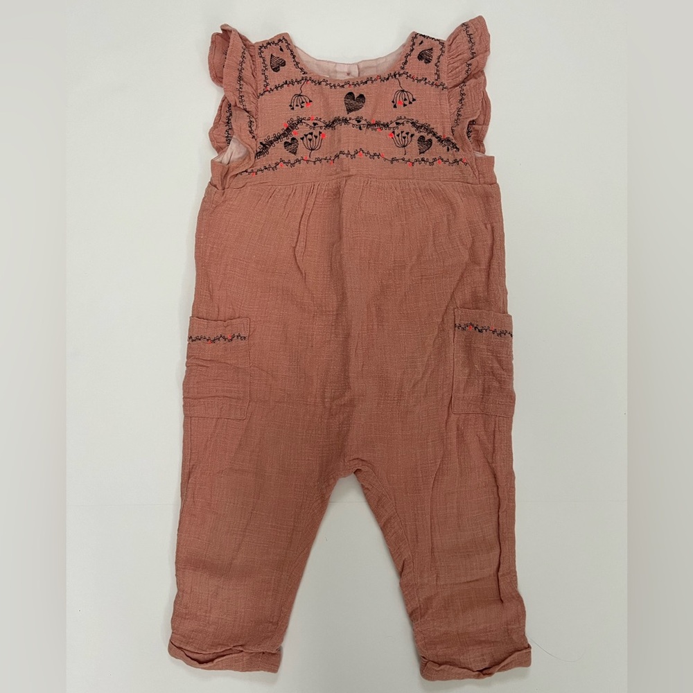 Zara linen romper 2-3T
